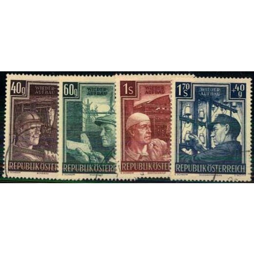 1951, ANK. 977- 80, Unif. 794- 97
