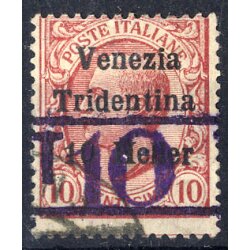 1919, BZ3, 10 c. rosa soprastampato con &#8220;Venezia...