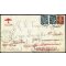 1938, Lettera da Cortona 22.3.1938 per Asmara affrancata per 1,25 Lire, rispedita