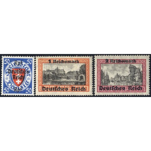 1939, Freimarken mit Aufdruck, 14 Werte (Mi.716-29/ 220&#8364;,-) (Unif.653A-P/ 250&#8364;,-)