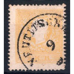 1859, 2 K. gelb, Type II, gestempelt (ANK 10II)