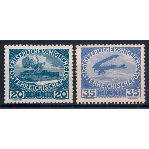 1915, Kriegswitwen- und waisen, 5 Werte, postfrisch (ANK 180-84 / 70,-)