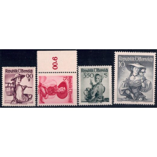 1948/52, Trachten, 37 Werte, postfrisch (ANK 887-923 / 460,-)