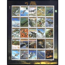 1995, Kampfflugzeuge, Zusammendruckbogen (Mi. 636-60)