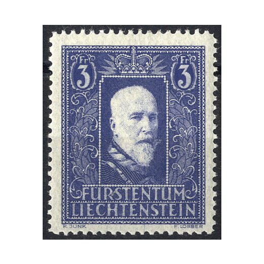 1933, 3 Fr. schw&auml;rzlichlilaultramarin (Mi. 141I / 112,-)