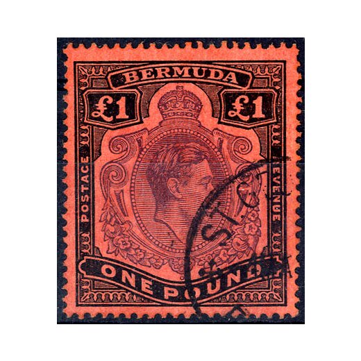 1938, King George VI, 1 Pound, SG 121