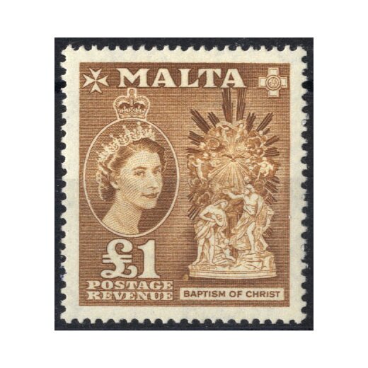 1956, Dauerserie Elisabeth II ohne 1 1/2 d., 1s.6d., 2s., 2s.6d., Mi. 237-241, 243-247,251-253