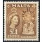 1956, Dauerserie Elisabeth II ohne 1 1/2 d., 1s.6d., 2s., 2s.6d., Mi. 237-241, 243-247,251-253
