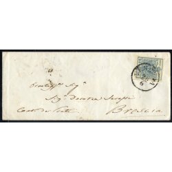 1850, 45 Cent. azzurro ardesia su lettera da Venezia per...
