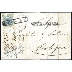 1850, Lettera della terza distanza per l estero, da...