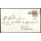 1850, 30 Cent. bruno chiaro, primo tipo - prima tiratura, su lettera da Verona, firm. Sorani (Sass. 7a - ANK 4HI Erstdruck)