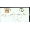 1850, 30 Cent. bruno lillaceo, secondo tipo, su lettera da Venezia (Sass. 9 - ANK 4HIII)