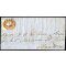 1861/62, 10 Soldi bruno mattone, su lettera da Padova il 7.10., per Mantova, (Sass. 34- ANK 13)