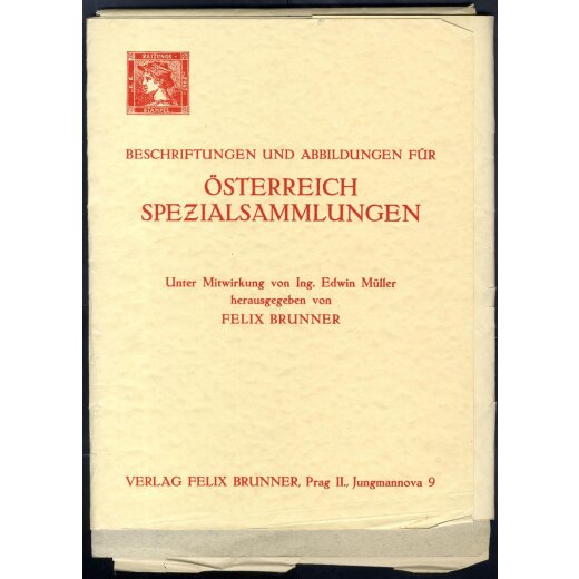 Beschriftungen und Abbildungen für Österreich Spezialsammlungen, Felix Brunner unter Mitwirkung von Edwin Müller, selten