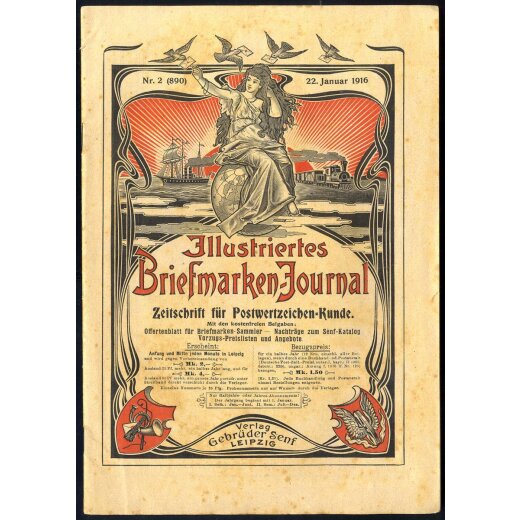 1916/18, Illustriertes Briefmarken - Journal, Ausgaben 1-24 / 1916 + 1-24 / 1917 + 1-15 / 1918