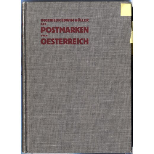 M&uuml;ller Edwin, Die Postmarken von &Ouml;sterreich, Ausgabe 1927, guter Zustand