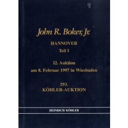 John R. Boker Jr, Auktionskataloge von K&ouml;hler, 293 +...