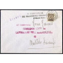 1943, stampe del 24.11.1943 da Asti per Montaldo...