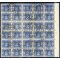 1945, 10 Lire azzurro, fil. ruota, blocco di 30 usato (S. 95 / 450,-)