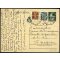 1946, cartolina postale da 2 l. con affrancatura aggiunta in uso tardivo da Montepulciano il 30.8. per Venezia, Laser 127 e Sass. A10,12