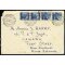 1945/48, Democratica, 5 Lire coppia + 15 Lire coppia su lettera del 21.10.1949 per la Nuova Zelanda (Sass. 555+560)