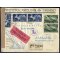 1945/48, Democratica, posta aerea 50 Lire coppia + espressi 10 Lire coppia pi? singolo su lettera raccomandata espresso da Merano 27.3.1948 per l Austria, censurata (A132+E26)