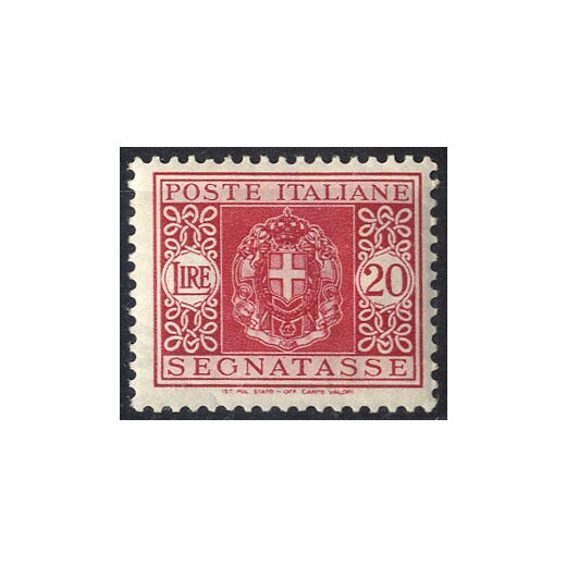 1934, Stemma, filigrana corona (Sass. 34-46 / 90,-)
