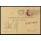 1944, cartolina non affrancata da Brescia il 30.5. per Milano tassata in arrivo con 30 c. soprastampato fascio, Sass. S64