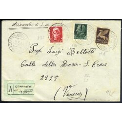 1944, lettera assicurata da Campore di Valle Mosso il...