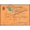1944, cartolina con tassa a carico da Sondrio il 25.10 per citt? tassata per 25 c. con Sass. T63
