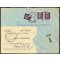 1945, Lettera da Voghera 4.7.1945 per Pavia affrancata con Sass. 538x2, tassata per 1 Lira con Sass. 528, accluso Mod. 24 F "Mazzo etichettato"
