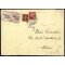 1945, lettera da Bologna il 5.12. per Milano affrancata per 1,95 l. con Sass. A12,515A(2),529, sul retro Sass. 544