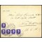 1945, lettera da Angri il 21.3. per New York (USA) affrancata per 2,5 l. con Sass. PM 7(5)