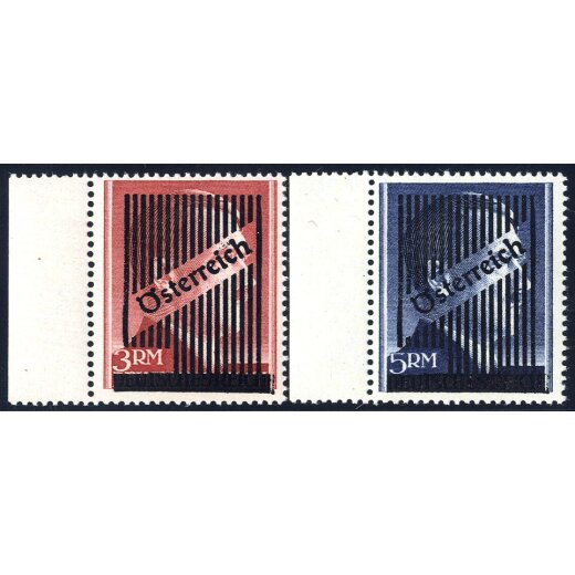 1945, "Gitter", 11 Werte, postfrisch, geprüft Zenker (ANK 668I-73+(9)+(12) / U. 543-52+543A )