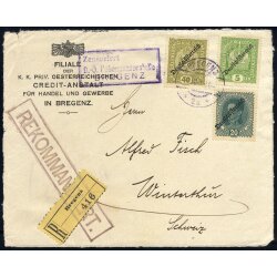 1917-19, zwei Briefe und zwei Briefvorderseiten von und...
