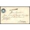 1861, &quot;STADT LAIBACH 3 / 7&quot;, Einkreisstempel auf Umschlag 15 Kr. blau rekommandiert nach Wien, r&uuml;cks. Rekomarke defekt (Fb. U4)