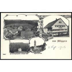 1913, "Gruss aus Möggers", ungebrauchte Karte