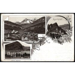 1895, "Gruss aus Feldkirch", Lithokarte vom...