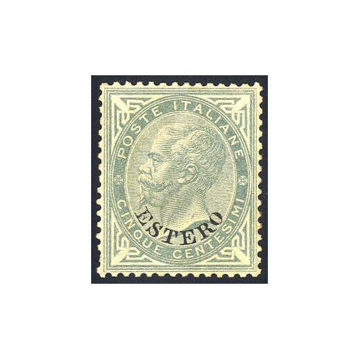 1874, Estero, 5 Cent., senza gomma (S. 4 / 335,-)