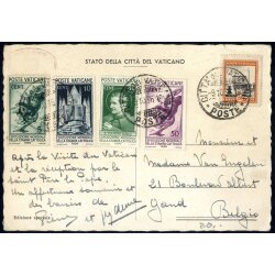 1936, cartolina illustrata spedita il 9.10. per Gand...