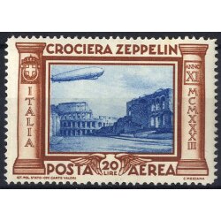 1933, Zeppelin, 6 val., gomma bicolore (S. A45-50 / 400,-)