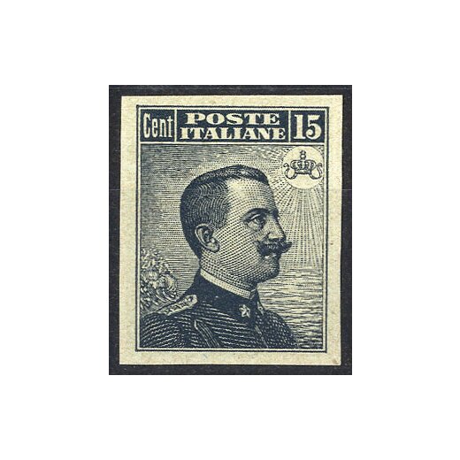 1909, Prova d archivio, 15 Cent. grigio nero, secondo tipo, firmato (S. P86 / 380,-)