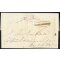 "CALTANISETTA", annullo ovale su lettera del 27.3.1853 per Mistretta, annullo "DOP. CORSA" in vinaccia sul fronte