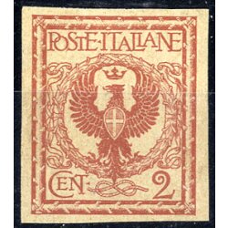 1901, Prove, 2 Cent. Floreale, prova di stampa su carta...