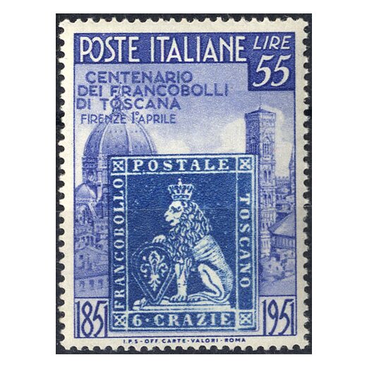 1951, Francobolli di Toscana, 3 serie complete, Sass. 653-654 / 180,-