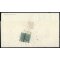 1852, lettera affrancata sul verso con 1 b. verde azzurro preannullato da Roma per Castelnuovo di Porto, Sass. 2 g periziato / 325,-