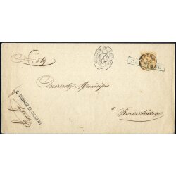 1875, lettera tra sindaci da Caldifero con timbro Verona...