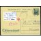 1954, cartolina postale 20 L. quadriga "Chlorodont" del 4.9.1954 da Bolzano per Milano, nitido annullo "VII FIERA DI BOLZANO - VII BOZNER MESSE, 4.9.954", un angolo leggermente arrotondato ed uno con piccola piega (Filagrano R8).