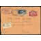 1951, Raccomandata da Lecce 11.1.1951 affrancata per 105 Lire con 100 Lire Democratica e 5 Lire Italia al Lavoro (S. 565+637)