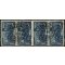 1948, 100 Lire, striscia di quattro, minimi difetti (S. 591)
